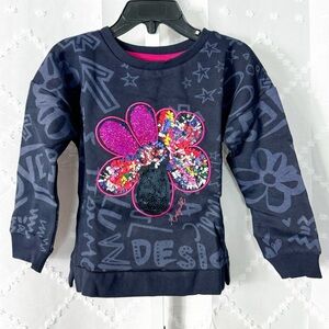 #37🎄 345. Desigual Sweat_Kentucky Girls Sweatshirt Long Sleeve NEW